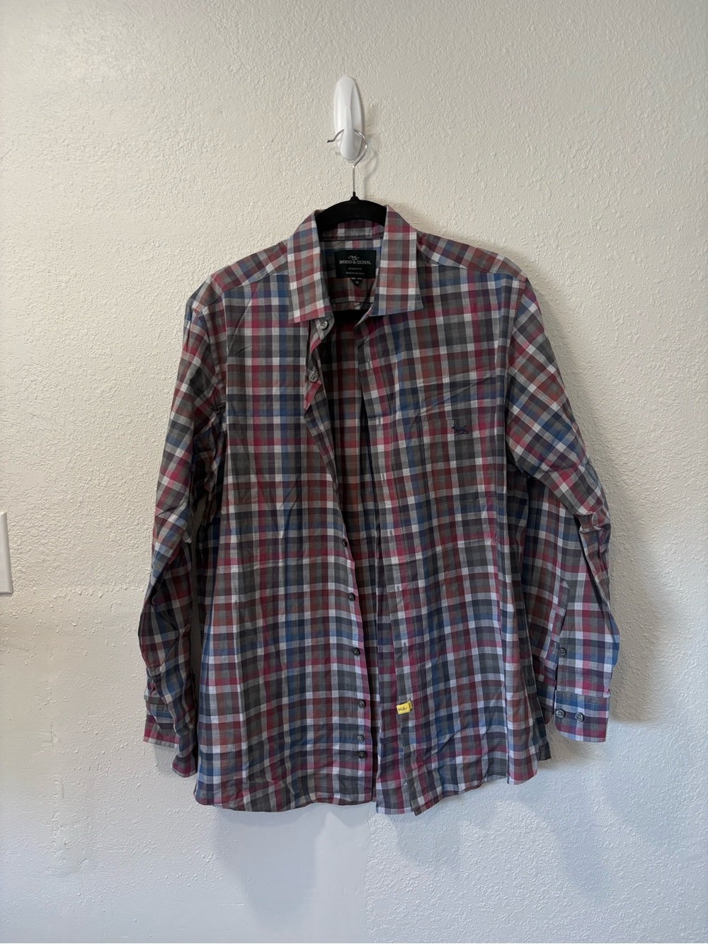 Rodd & Gunn Men's Plaid Button-Down Shirt in Red & Blue